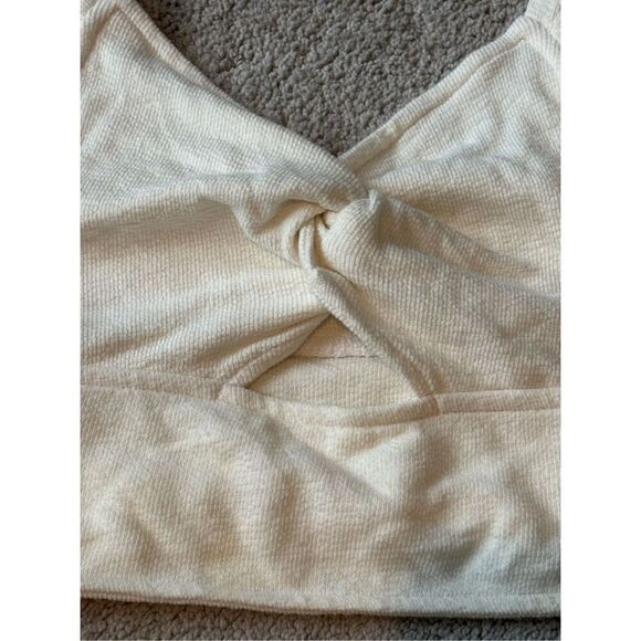 NWOT Madewell Cutout Knot Front Tank Top Lighthouse, Small $50 E15 - Picture 5 of 9